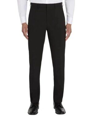 Calvin Klein Men's 30x30 Slim Fit Black Dress Pants Four-Way Stretch F1023